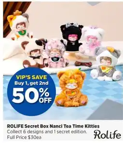 Spotlight Rolife secret box nanci tea time kitties offer