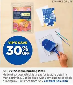 Spotlight Gel press mono printing plate offer