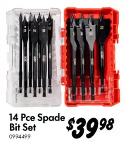 Bunnings 14 Pce Spade Bit Set offer