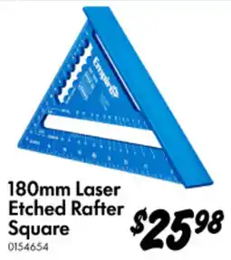 Bunnings 180mm Laser Etched Rafter Square offer