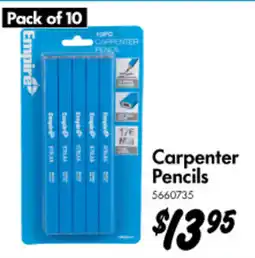 Bunnings Carpenter Pencils offer