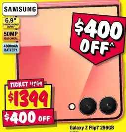 JB Hi-Fi Galaxy Z Flip7 256GB offer