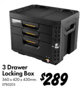 Bunnings 3 Drawer Locking Box offer
