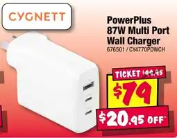 JB Hi-Fi PowerPlus 87W Multi Port Wall Charger offer