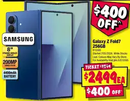 JB Hi-Fi Galaxy Z Fold7 256GB offer