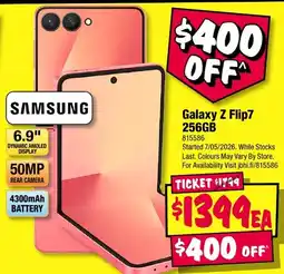 JB Hi-Fi Galaxy Z Flip7 256GB offer