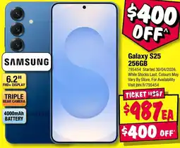 JB Hi-Fi Galaxy S25 256GB offer