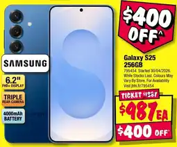JB Hi-Fi Galaxy S25 256GB offer