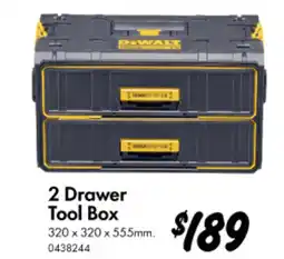 Bunnings 2 Drawer Tool Box offer