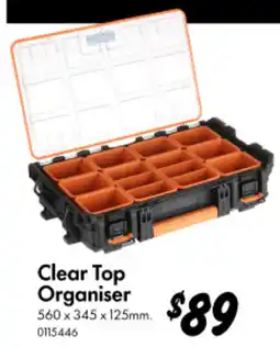 Bunnings Clear Top Organiser offer