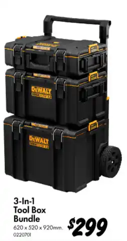 Bunnings 3-In - 1 Tool Box Bundle offer