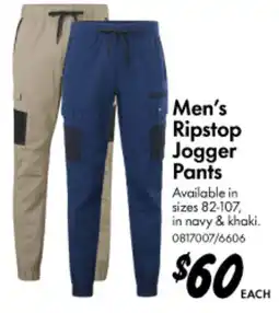 Bunnings Men's Ripstop Jogger Pants offer