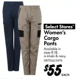 Bunnings Women's Cargo Pants offer