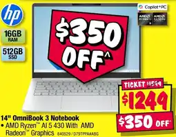 JB Hi-Fi 14" OmniBook 3 Notebook offer