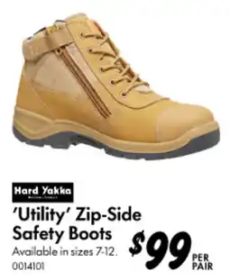 Bunnings Utility Zip-Side Safety Boots offer