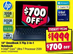 JB Hi-Fi 14" OmniBook X Flip 2-In-1 Notebook offer
