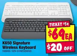 JB Hi-Fi K650 Signature Wireless Keyboard offer