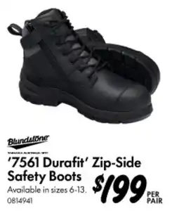 Bunnings 7561 Durafit' Zip-Side Safety Boots offer