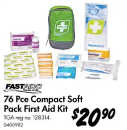 Bunnings 76 Pce Compact Soft Pack First Aid Kit offer