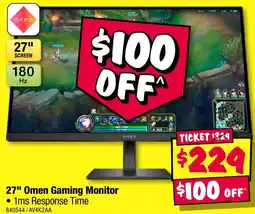 JB Hi-Fi 27" Omen Gaming Monitor offer