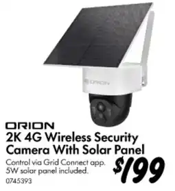 Bunnings 2K 4G Wireless Security Camera With Solar Panel offer