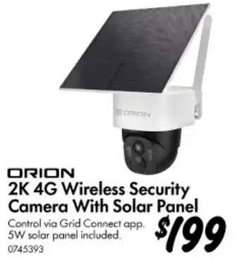 2K 4G Wireless Security Camera With Solar Panel