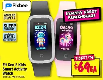 JB Hi-Fi Fit Gen 2 Kids Smart Activity Watch offer