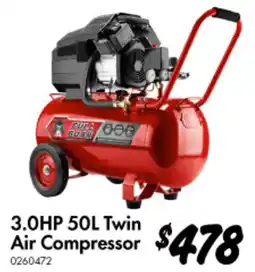 Bunnings 3.0HP 50L Twin Air Compressor offer