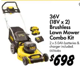 Bunnings 36V (18V x 2) Brushless Lawn Mower Combo Kit offer