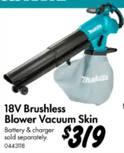 Bunnings 18V Brushless Blower Vacuum Skin offer