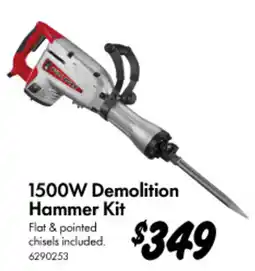 Bunnings 1500W Demolition Hammer Kit offer