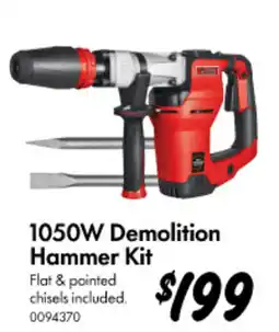 Bunnings 1050W Demolition Hammer Kit offer