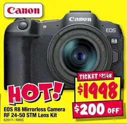 JB Hi-Fi EOS R8 Mirrorless Camera RF 24-50 STM Lens Kit offer