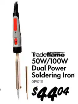 Bunnings Tradefiame 50W/100W Dual Power Soldering Iron offer