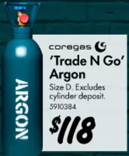 Bunnings 'Trade N Go' Argon offer
