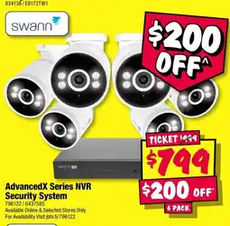 JB Hi-Fi AdvancedX Series NVR Security System offer