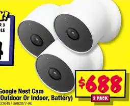JB Hi-Fi Google Nest Cam (Outdoor Or Indoor, Battery) offer