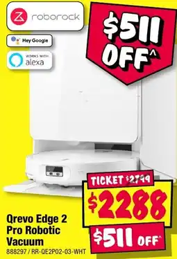 JB Hi-Fi Qrevo Edge 2 Pro Robotic Vacuum offer