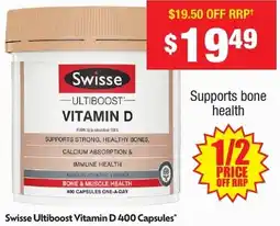 Chemist Warehouse Swisse Ultiboost Vitamin D offer