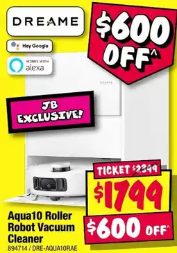 JB Hi-Fi Aqua10 Roller Robot Vacuum offer
