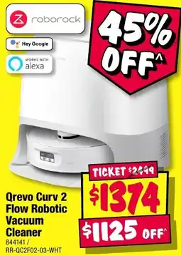JB Hi-Fi Qrevo Curv 2 Flow Robotic Vacuum Cleaner offer