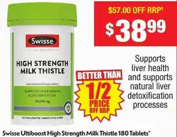 Chemist Warehouse Swisse Ultiboost High Strength Milk Thistle offer