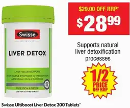 Chemist Warehouse Swisse Ultiboost Liver Detox offer
