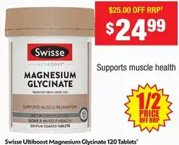 Chemist Warehouse Swisse Ultiboost Magnesium Glycinate offer