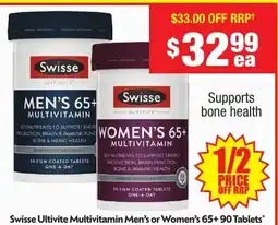 Chemist Warehouse Swisse Ultivite Multivitamin Men's or Women's offer