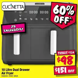 JB Hi-Fi Dual Drawer Air Fryer offer
