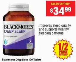 Chemist Warehouse Blackmores Deep Sleep offer