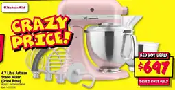 JB Hi-Fi Artisan Stand Mixer (Dried Rose) offer