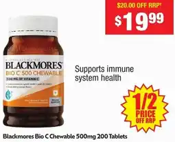 Chemist Warehouse Blackmores Bio C Chewable offer