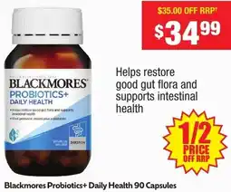 Chemist Warehouse Blackmores Probiotics+ Daily Health offer